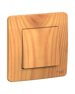 Ясень Выключатель 1-кл. (с рамкой) BLNVS010105 Blanca