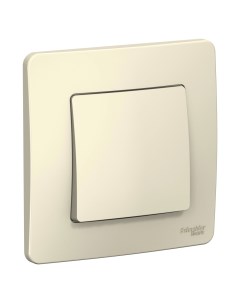 Молочн. Переключатель 1-кл. (с рамкой) BLNVS010602 Blanca