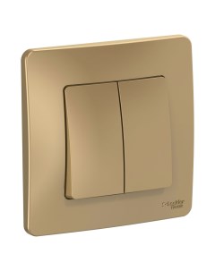 Титан Выключатель 2-кл. (с рамкой) BLNVS010504 Blanca