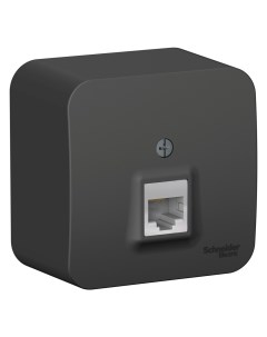 Антрацит Розетка комп. RJ45 кат.5E BLNIA045006 Blanca