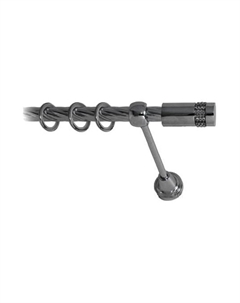 Карниз для штор LmDecor 16мм 1р витой 2,0м Антрацит /Имидж 116 Lm decor