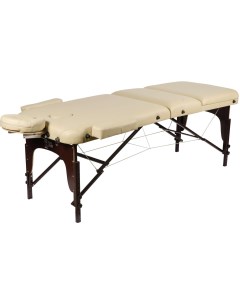 Массажный стол складной деревянный 70 см XXL PRO с валиком с memory foam 3 с бежевый Atlas sport