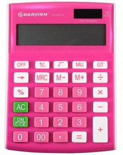 Калькулятор настольный розовый DV 2707 12Pk Darvish