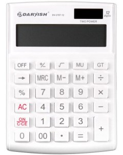 Калькулятор настольный белый DV 2707 12W Darvish