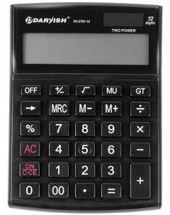 Калькулятор настольный черный DV 2707 12K Darvish