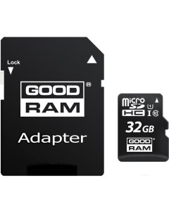 Карта памяти microSD Class 10 32GB M1AA 0320R12 адаптер Goodram