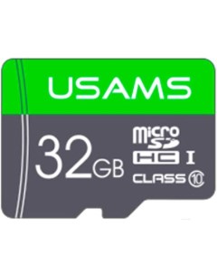 Карта памяти MicroSDHC 32Gb Class 10 зеленый ZB94TF01 Usams