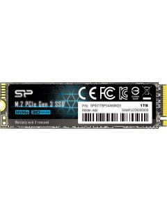 SSD диск M 2 1 0Tb A60 SP001TBP34A60M28 Silicon power