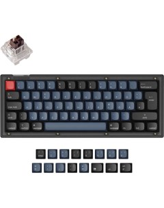 Клавиатура V4 Black RGB Hot Swap K pro Brown Switch V4 A3 RU Keychron