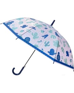 Зонт трость МихиМихи Кактусы с 3D эффектом синий MM10397 Михи михи