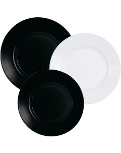 Набор столовой посуды Plumi BlackWhite V2484 Luminarc