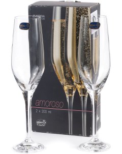 Набор бокалов для шампанского Amoroso 40651 200 2 Bohemia