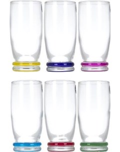 Набор стаканов стеклянные Cortina rainbow 6 шт 330 мл N132 Luminarc