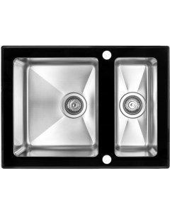 Кухонная мойка Sanitary со стеклом GS 6750 2 Black Zorg
