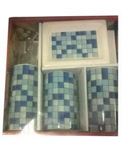 Набор аксессуаров для ванной Podari Blue Mosaic 4 Noname