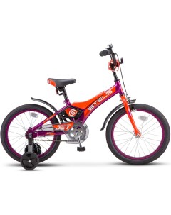 Велосипед Jet 18 Z010 2020 фиолетовый оранжевый LU087404 LU085921 Stels
