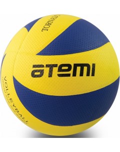 Мяч волейбольный Tornado синтетическая кожа PU SOFT желтый синий Atemi