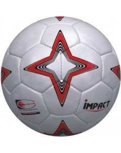 Футбольный мяч Impact 5 размер белый красный 8002 1 Vimpex sport