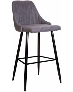 Барный стул Megan 2 ткань 1701 30 темно серый черный Akshome