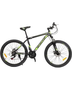 Велосипед R1 26 р 18 черный зеленый Nasaland