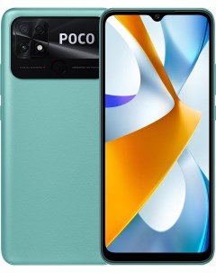 Смартфон C40 4GB 64GB Coral Green EU 220333QPG Poco
