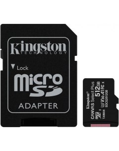 Карта памяти microSDHC 512GB microSDXC Class10 UHS I Canvas Select up 100MB s с адапт SDCS2 512GB Kingston