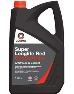 Антифриз Super Longlife 5л красный SLA5L Comma