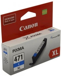 Струйный картридж CLI 471XLC для Pixma MG5740 MG6840 MG7740 голубой 0347C001 Canon