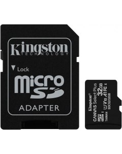 Карта памяти Canvas Select Plus microSDHC 32GB с адаптером SDCS2 32GB Kingston