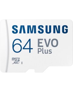 Карта памяти microSDXC 64GB EVO Plus Class 10 MB MC64KA EU Samsung