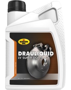 Тормозная жидкость Drauliquid LV DOT 4 1л 33820 Kroon-oil