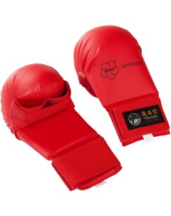 Перчатки для карате Karate mitts without thumb L красный TOK KM 01 WKF PK 3 Tokaido