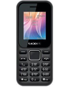 Мобильный телефон TM 123 черный 126998 Texet