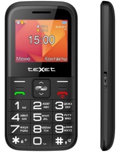 Мобильный телефон TM B418 черный 127064 Texet