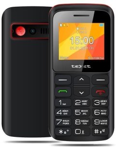 Мобильный телефон TM B323 черный красный Texet