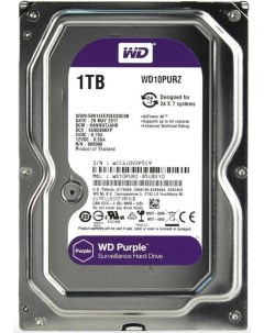 Жесткий диск WD Purple 1TB WD10PURZ 85U8XY0 Unv