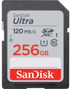 Карта памяти SD 256GB SDXC Class 10 UHS I Ultra 120MB s SDSDUN4 256G GN6IN Sandisk
