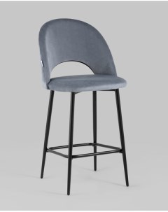 Барный стул Меган полубарный велюр серый AV 415 H14 08 PP Stool group