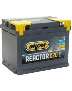 Автомобильный аккумулятор Реактор 6СТ 62 Евро 562020009 62 А ч Akom