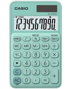 Калькулятор SL 310UC GN S EC зеленый Casio