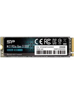 SSD диск M 2 256GB A60 SP256GBP34A60M28 Silicon power