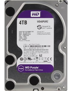 Жесткий диск Purple 4TB 40PURX Wd