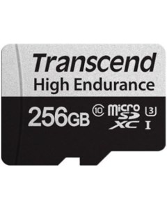 Карта памяти 256GB microSD w adapter TS256GUSD350V Transcend