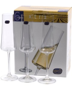 Набор бокалов для шампанского Xtra 40862 210 Crystalite bohemia