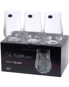 Набор стаканов Tulipa optic 25300 36 450 Bohemia