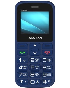 Мобильный телефон B100ds синий Maxvi