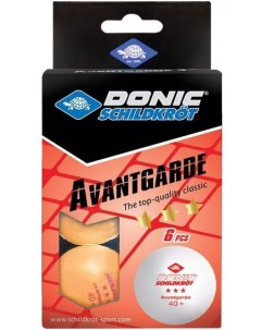 Мячи для настольного тенниса Schildkrot 3 Avantgarde 6 шт оранжевый Donic