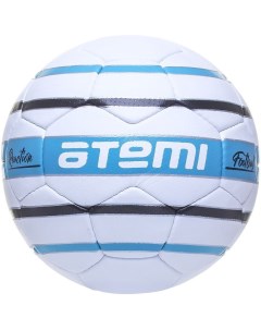 Мяч футбольный Reaction р 5 белый голубой черный Atemi