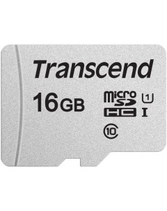 Карта памяти microSD 16GB microSDHC Class 10 UHS 1 U1 TS16GUSD300S Transcend