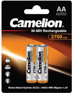 Аккумуляторная батарейка NH AA2700BP2 Camelion